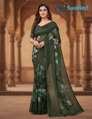 Mint Shimmer Embellished Saree