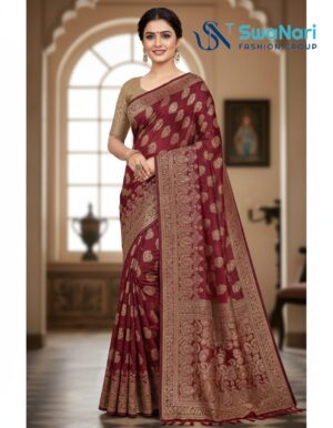 Majestic Teal Kanjivaram Silk Saree