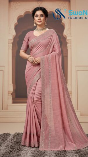 Sunsilk Digital Print Saree (Mustard/Black)