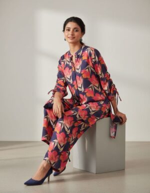 Matching floral suit