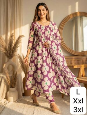 Swanari Fashion: Lavender Hues & Midnight Blooms Collection