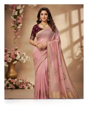 Swanari Fashion Pastel Poetry Embroidered Chiffon Saree Collection