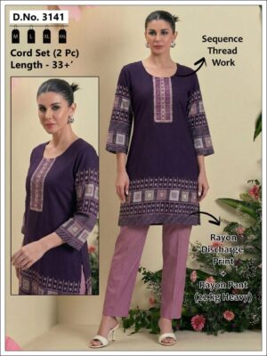 Velvet Enigma: Metallic Embroidered Keyhole Co-ord Set