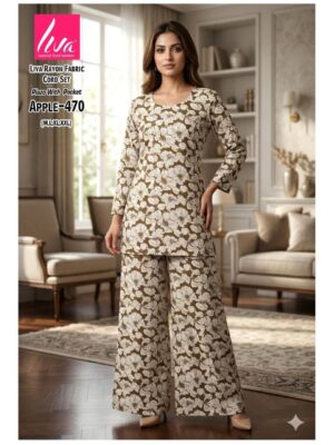 Celestial Lace: Mirror-Work & Scalloped Ethnic Suit Set