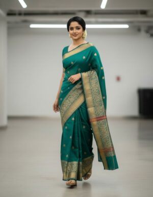 Ethereal Blooms: Scalloped Neck Aari Embroidery Suit Set