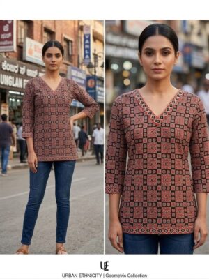 Artisan Bloom Embroidered Cotton Kurta & Tapered Pant Set