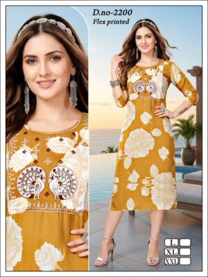 Serene Meadow Hand-Block Print Cotton Kurta & Tapered Pant Set