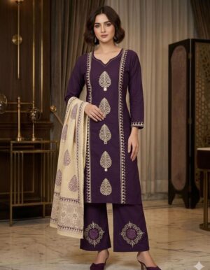 Bohemian Bloom Hand-Block Print Cotton Kurta & Tapered Pant Set