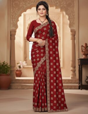 Elegant Zari Embroidered Saree Collection – A Heritage of Grace